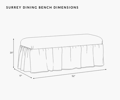 Surrey Dining Bench - Hawthorne
