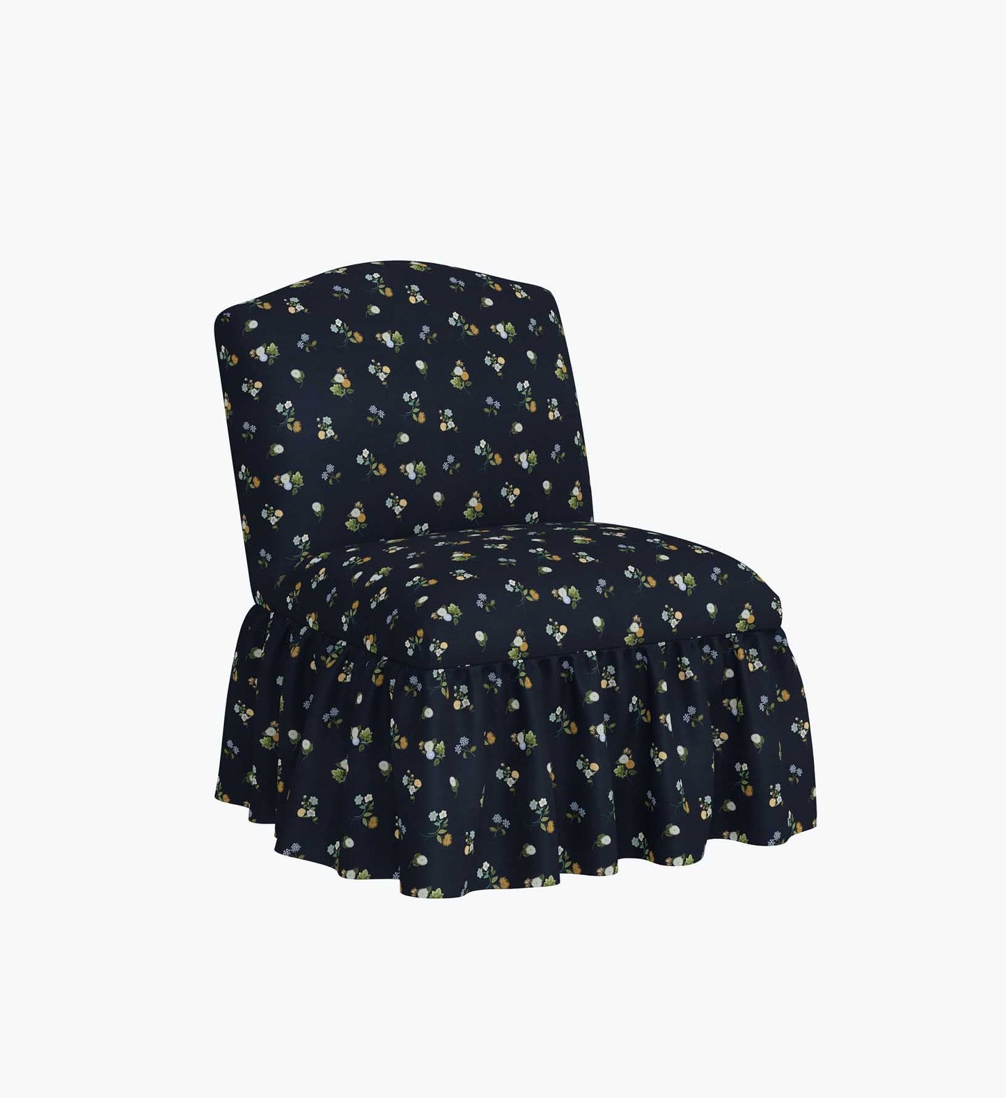 Edie Slipper Chair - Ditsy Dahlia Navy - Premium Design Accessory