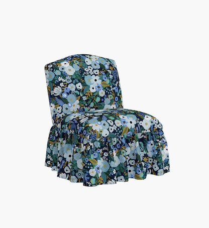 Edie Slipper Chair - Garden Party Blue - Premium Design Accessory