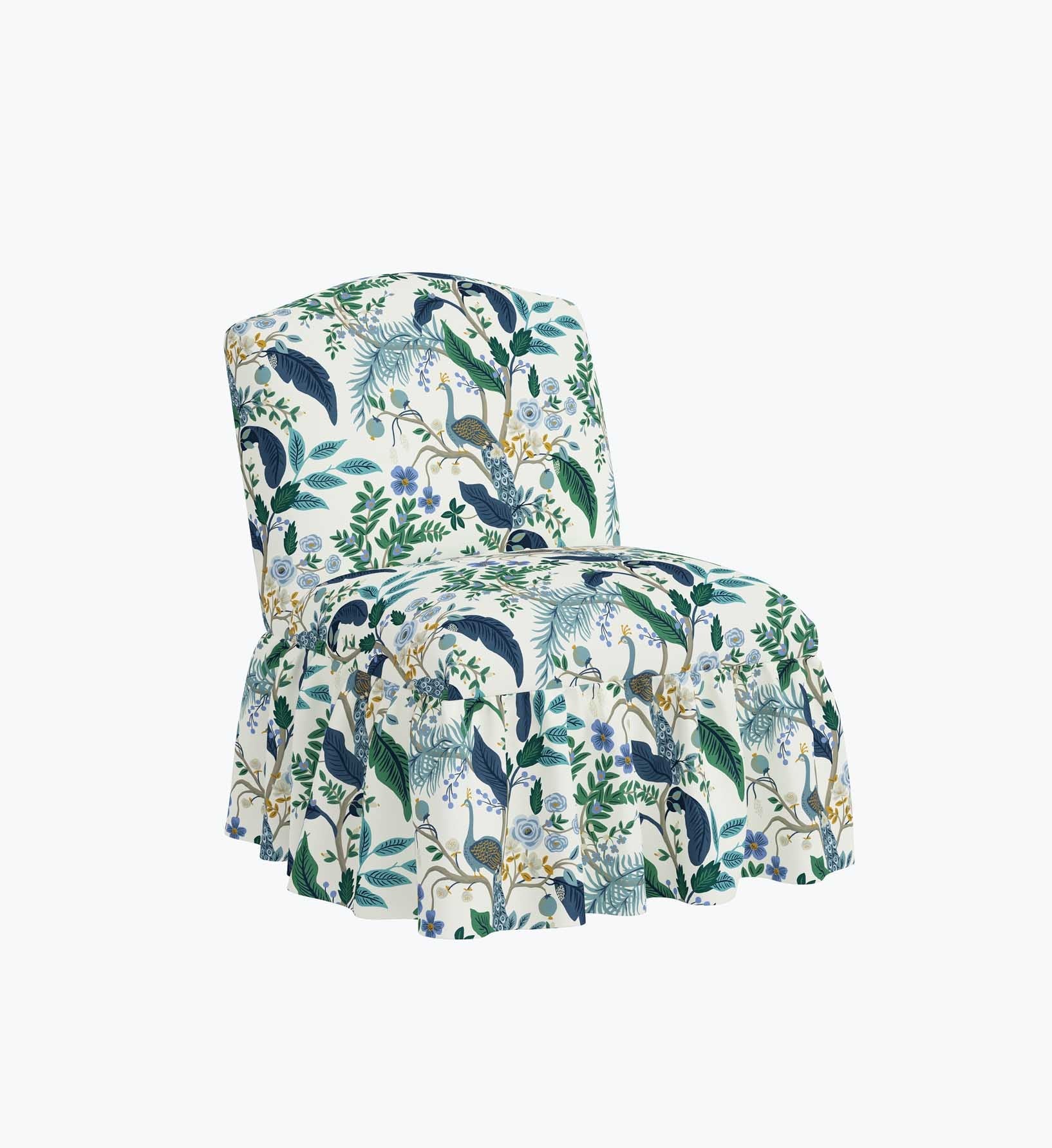 Edie Slipper Chair - Peacock - Premium Design Accessory
