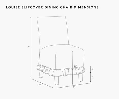 Louise Slipcover Dining Chair - Peacock