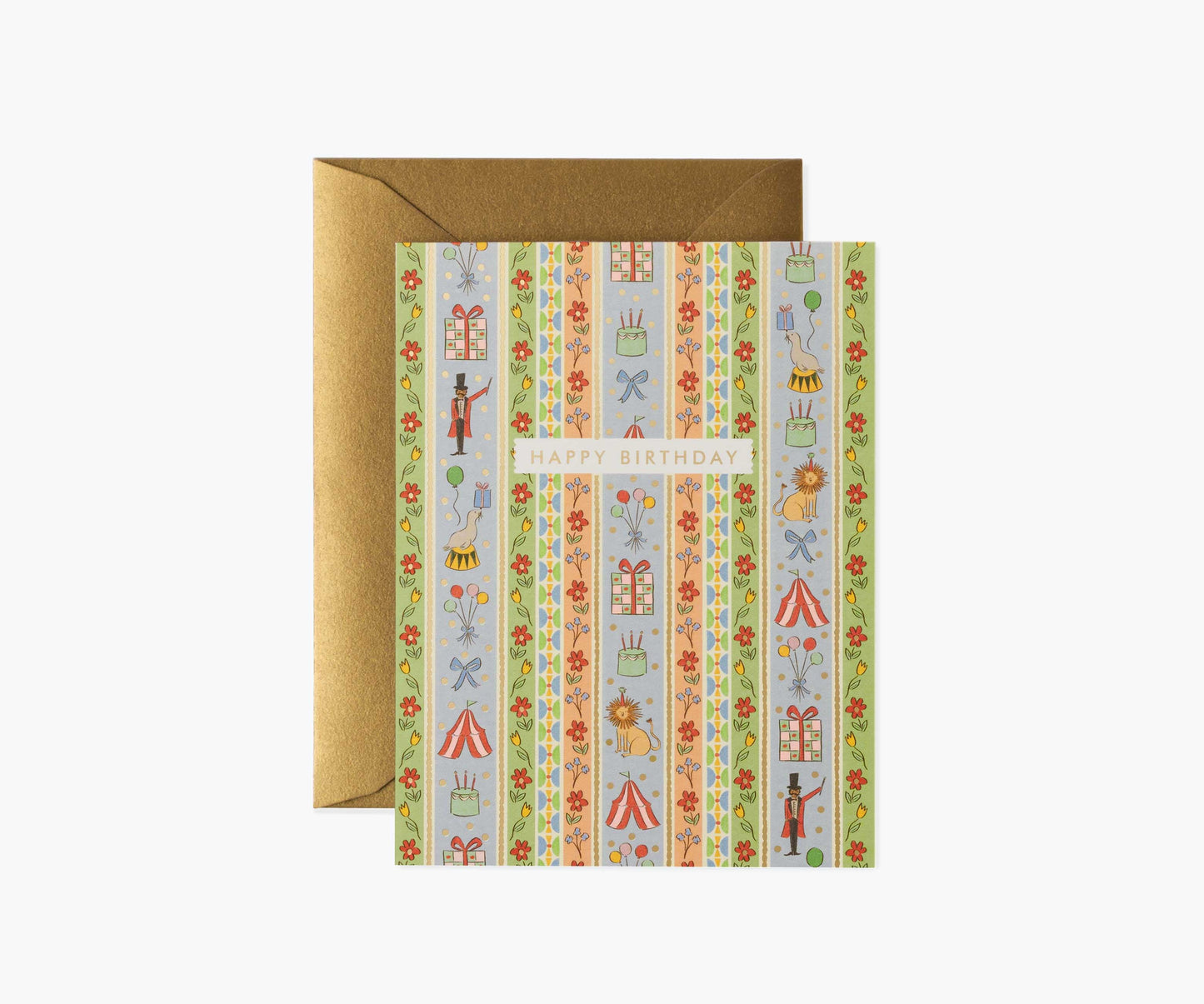 Carnival Birthday Card - Single Card - Greeting Card with Envelope