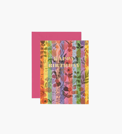 Kaleidoscope Birthday Card - Single Card - Greeting Card with Envelope