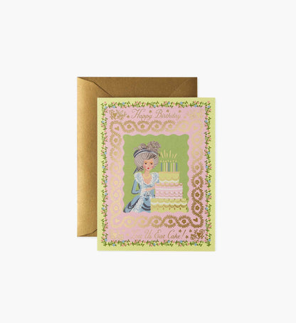 Let Us Eat Cake Birthday Card - Single Card - Greeting Card with Envelope