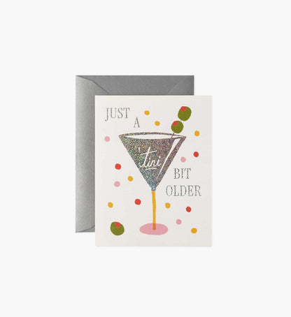 Just a 'Tini Bit Older Birthday Card - Single Card - Greeting Card with Envelope