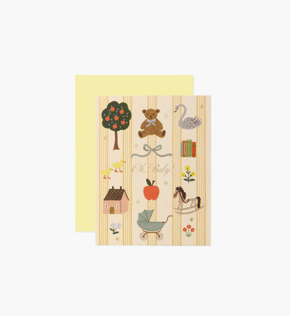Oh Baby! Baby Card - Single Card - Greeting Card with Envelope