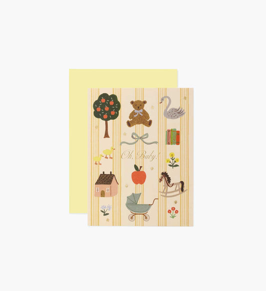 Oh Baby! Baby Card - Single Card - Greeting Card with Envelope