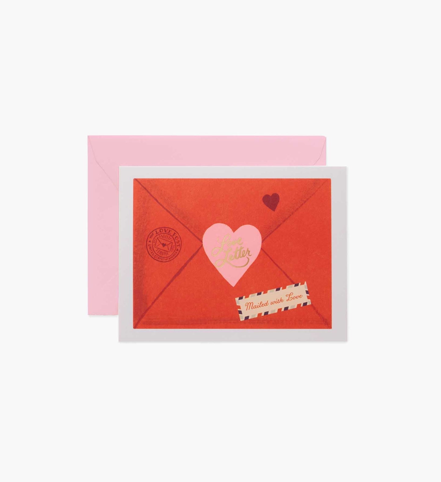 Love Letter Love & Friendship Card - Single Card - Greeting Card with Envelope