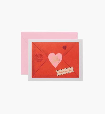 Love Letter Love & Friendship Card - Single Card - Greeting Card with Envelope