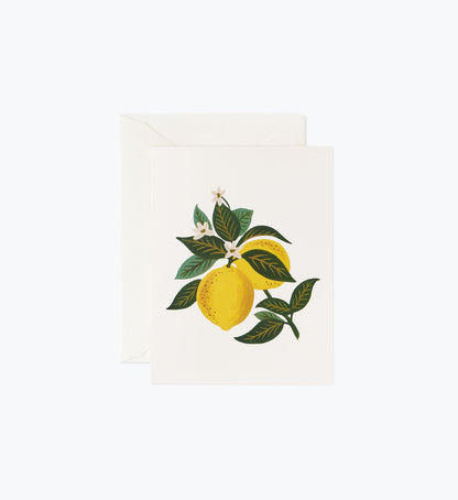 Lemon Blossom Everyday Card - Single Card - Greeting Card with Envelope