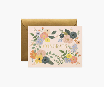 Garden Forest Congrats Card - Single Card - Greeting Card with Envelope