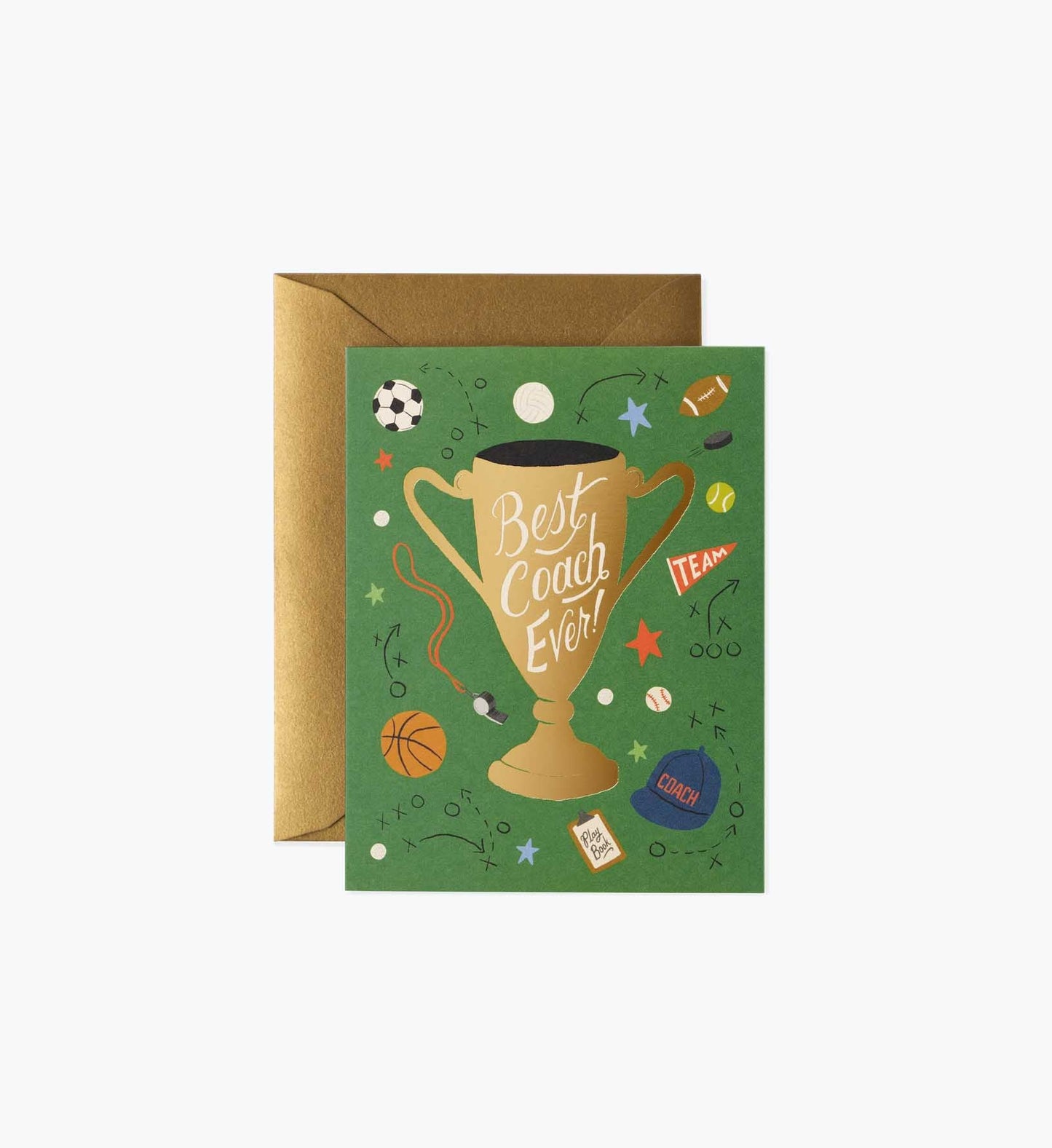 Best Coach Ever Love & Friendship Card - Single Card - Greeting Card with Envelope