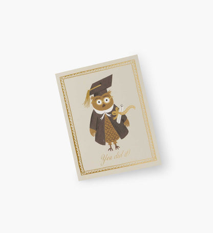 Congrats Owl Congrats Card - Single Card