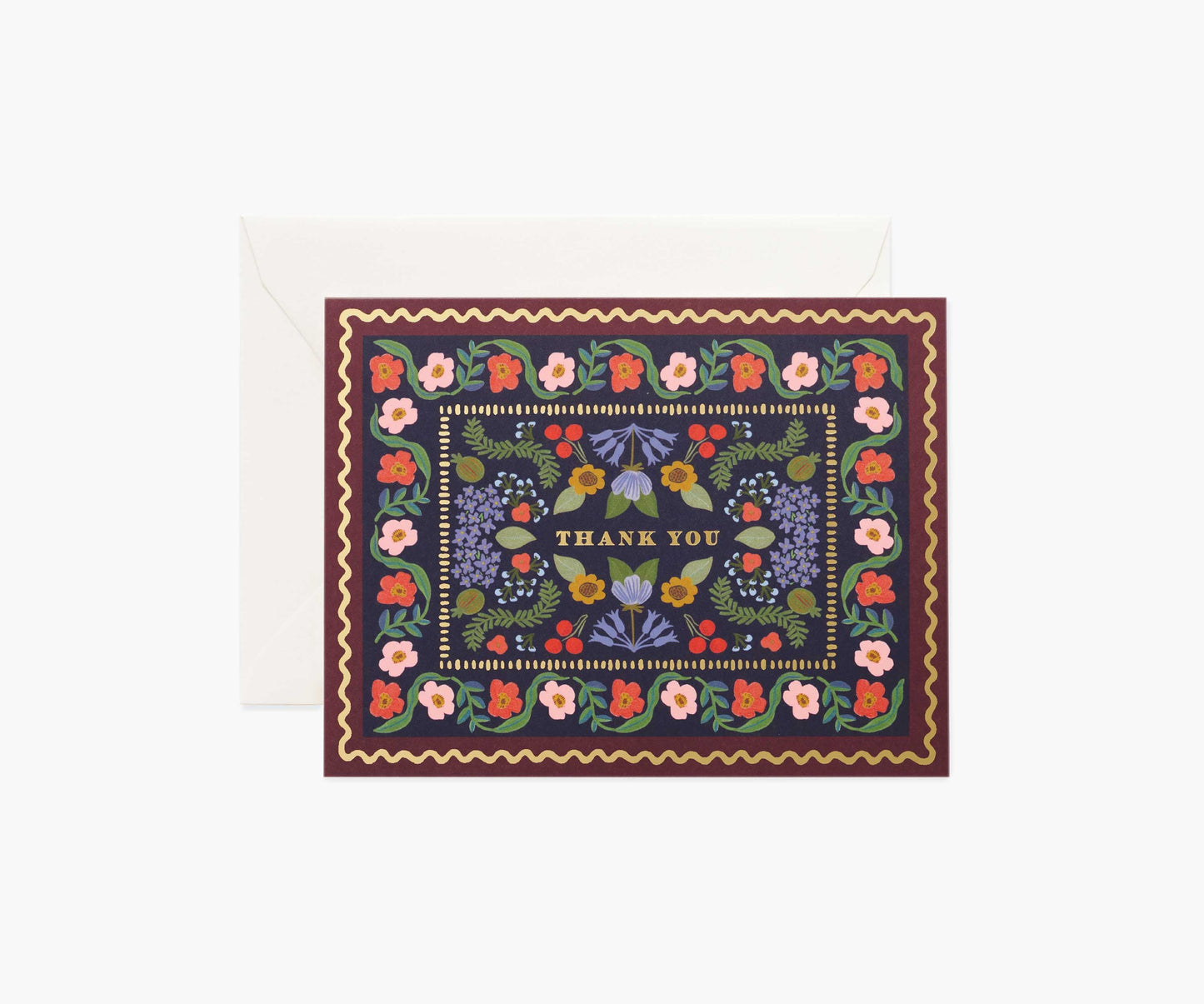 Delphine Thank You Card - Single Card - Greeting Card with Envelope