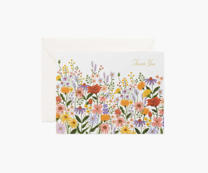 Prairie Garden Thank You Card - Single Card - Greeting Card with Envelope
