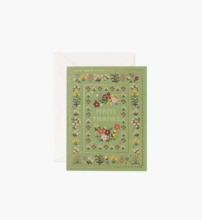 Moss Thank You Card - Single Card - Greeting Card with Envelope