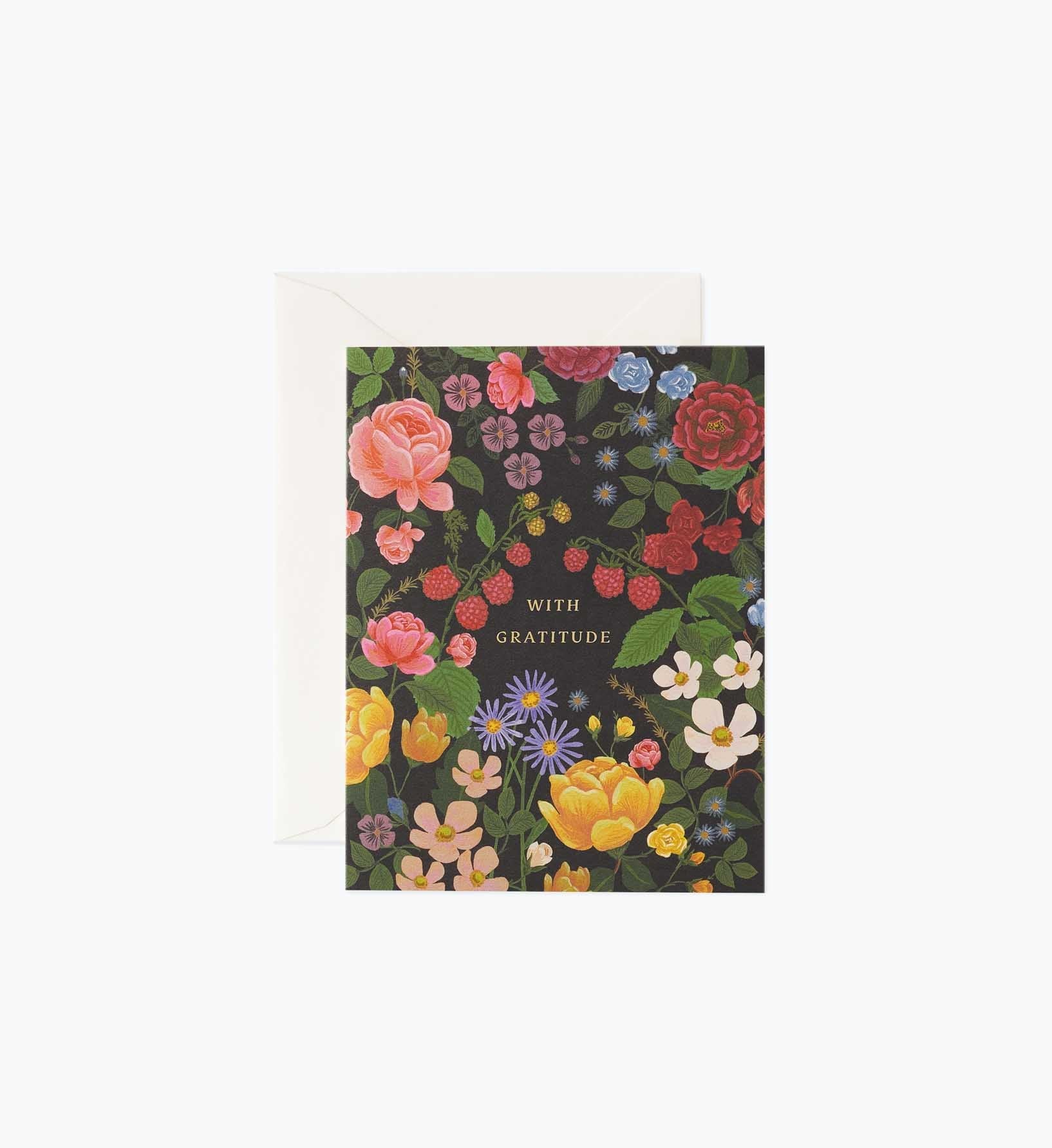 Gratitude Garden Thank You Card - Single Card - Greeting Card with Envelope