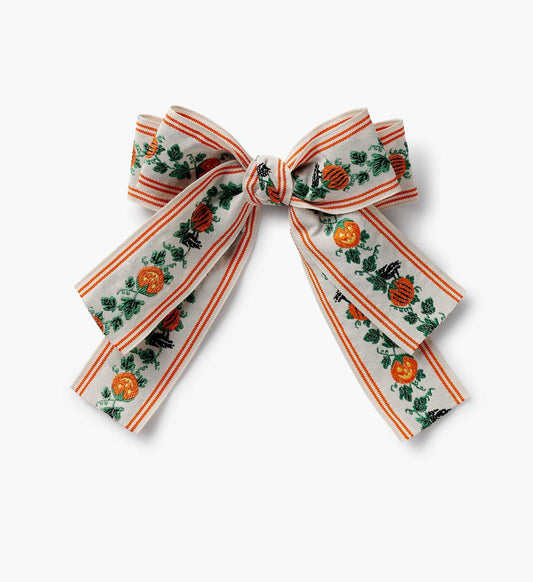 Bow Clip - Pumpkin Patch - Alligator Clip Hair Bow