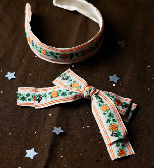 Bow Clip - Pumpkin Patch