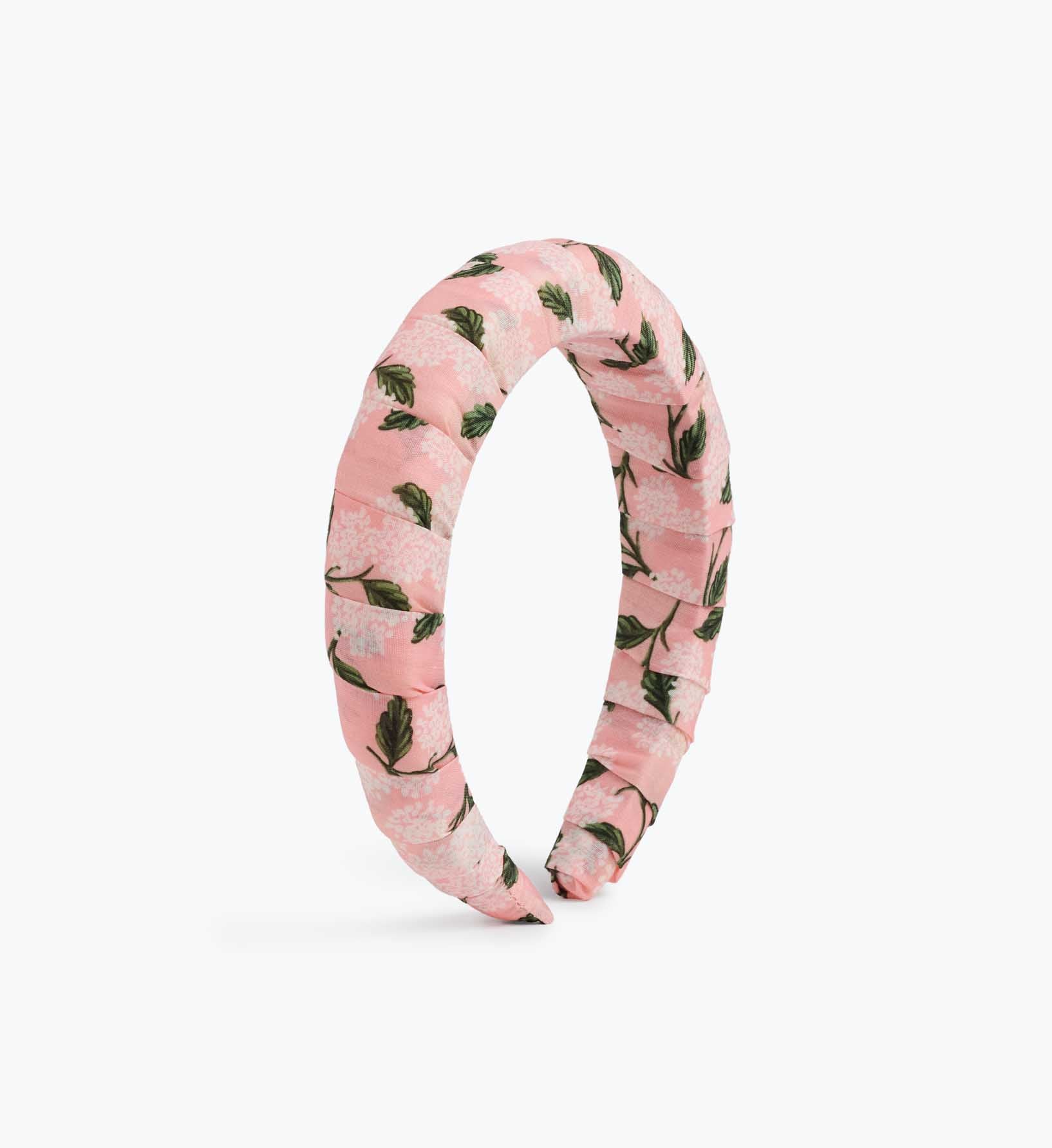 Wrapped Headband - Pink Hydrangea - Comfortable Hair Accessory