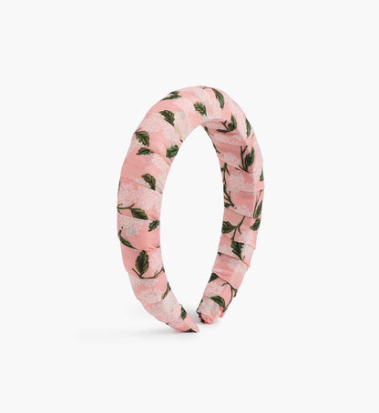 Wrapped Headband - Pink Hydrangea - Comfortable Hair Accessory