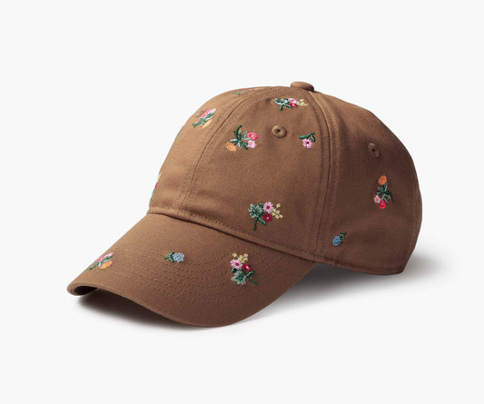 Baseball Cap - Ditsy Dahlia - Adjustable Embroidered Cap