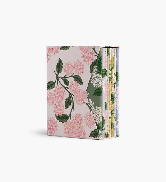 Pocket Notebook Boxed Set - Hydrangea - Lined Notebook Journal