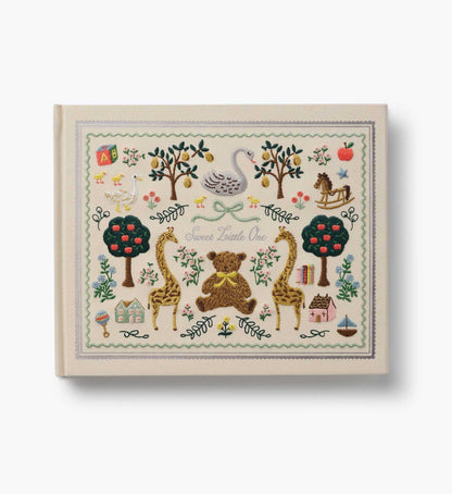 Embroidered Baby Book - Storybook - Embroidered Keepsake