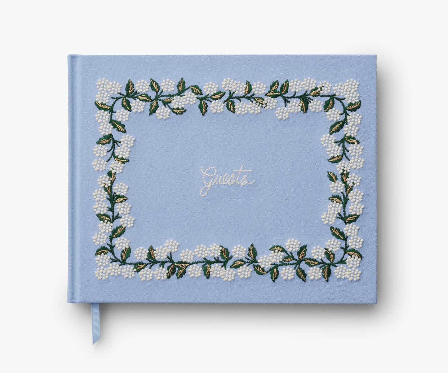 Embroidered Guest Book - Hydrangea - Premium Design Accessory