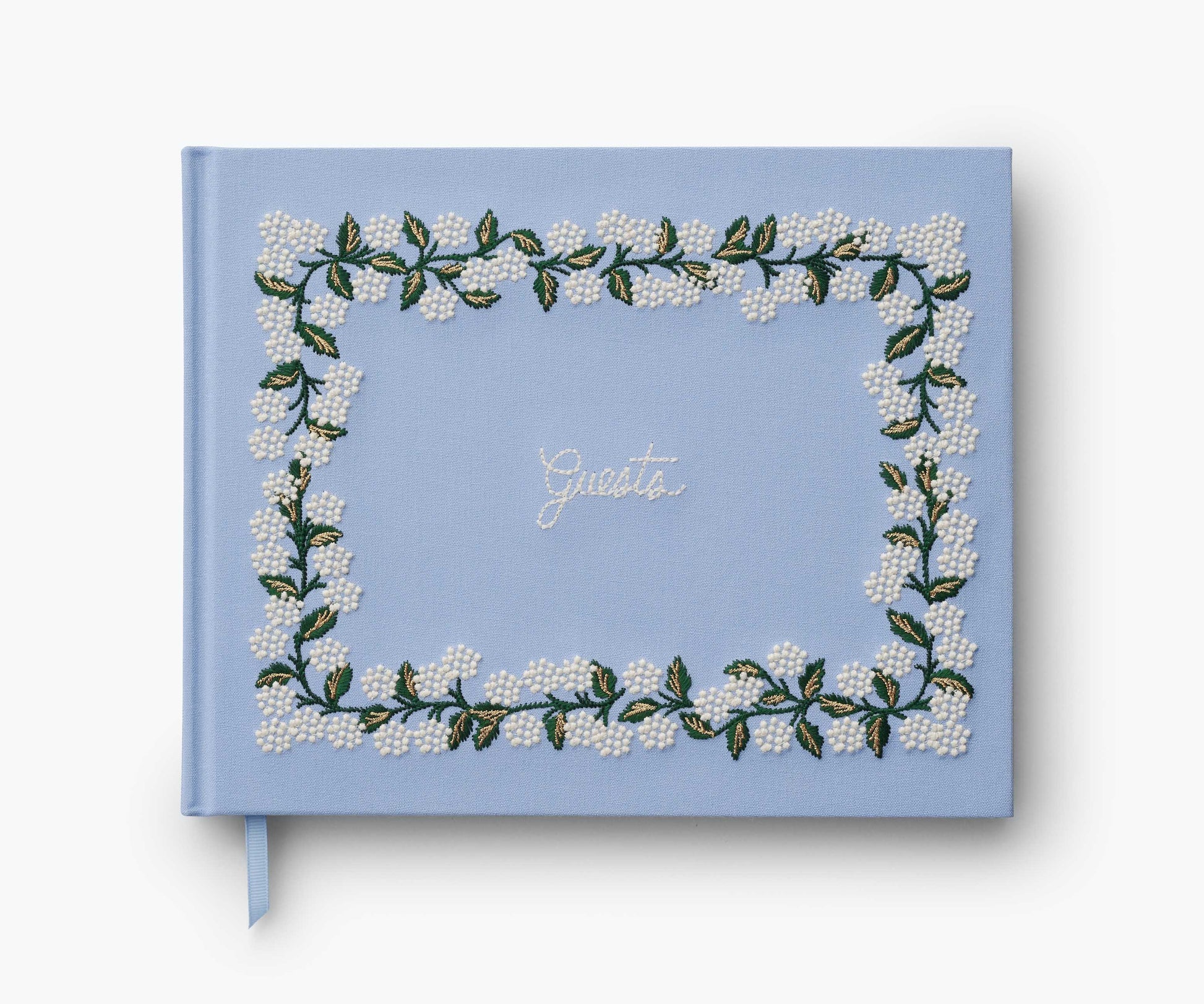 Embroidered Guest Book - Hydrangea - Premium Design Accessory