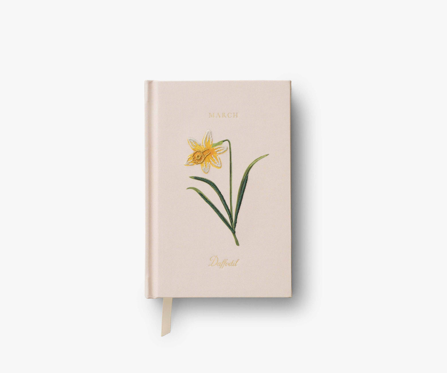 Birth Month Mini Embroidered Journal - March - Lined Notebook Journal