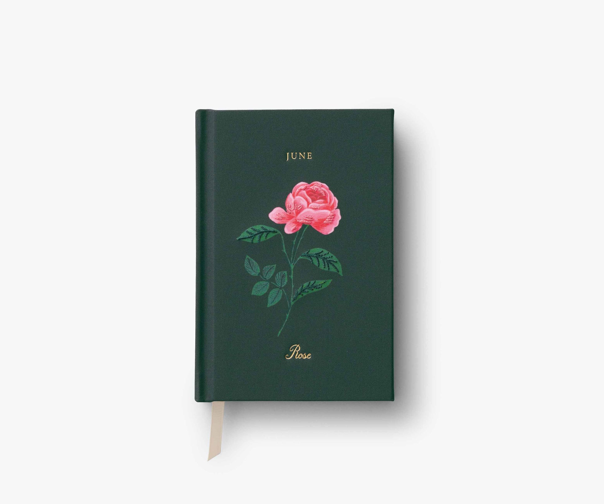 Birth Month Mini Embroidered Journal - June - Lined Notebook Journal