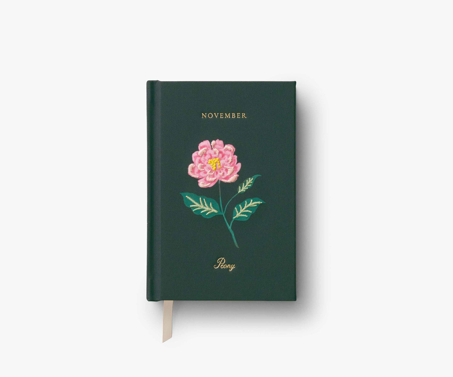 Birth Month Mini Embroidered Journal - November - Lined Notebook Journal