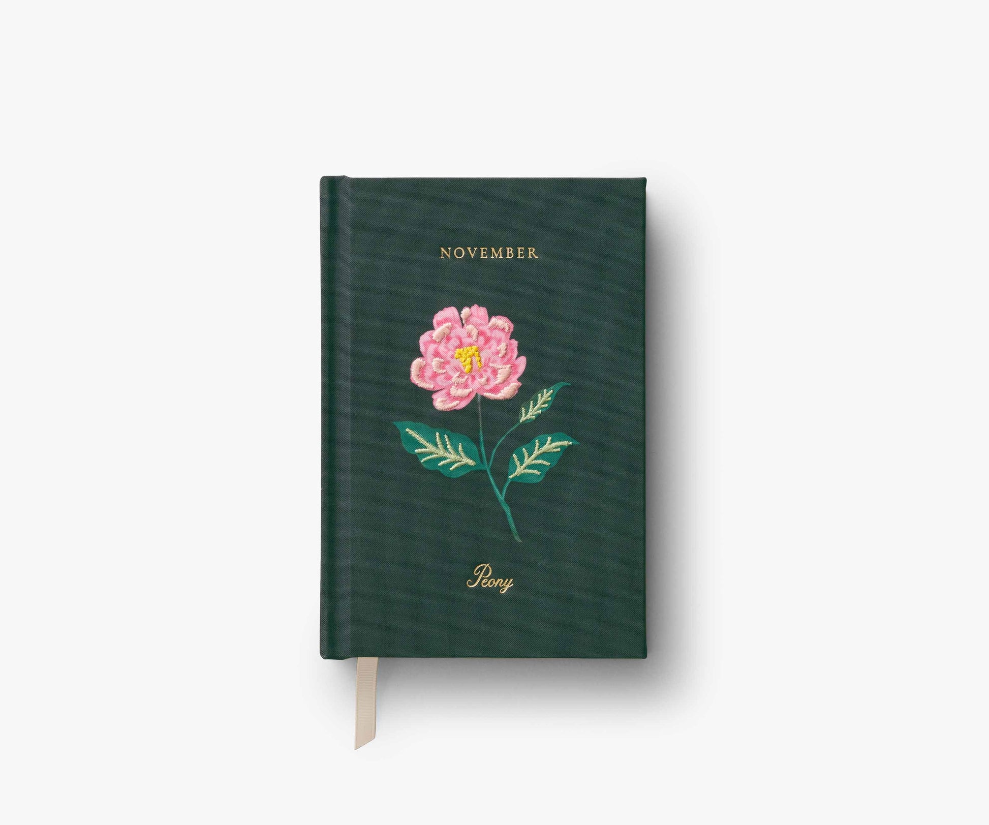 Birth Month Mini Embroidered Journal - November - Lined Notebook Journal