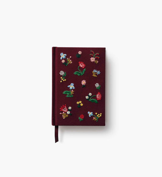 Mini Embroidered Journal - Gracie - Lined Notebook Journal