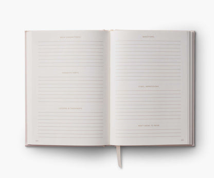 Embroidered Book Journal - Book Club