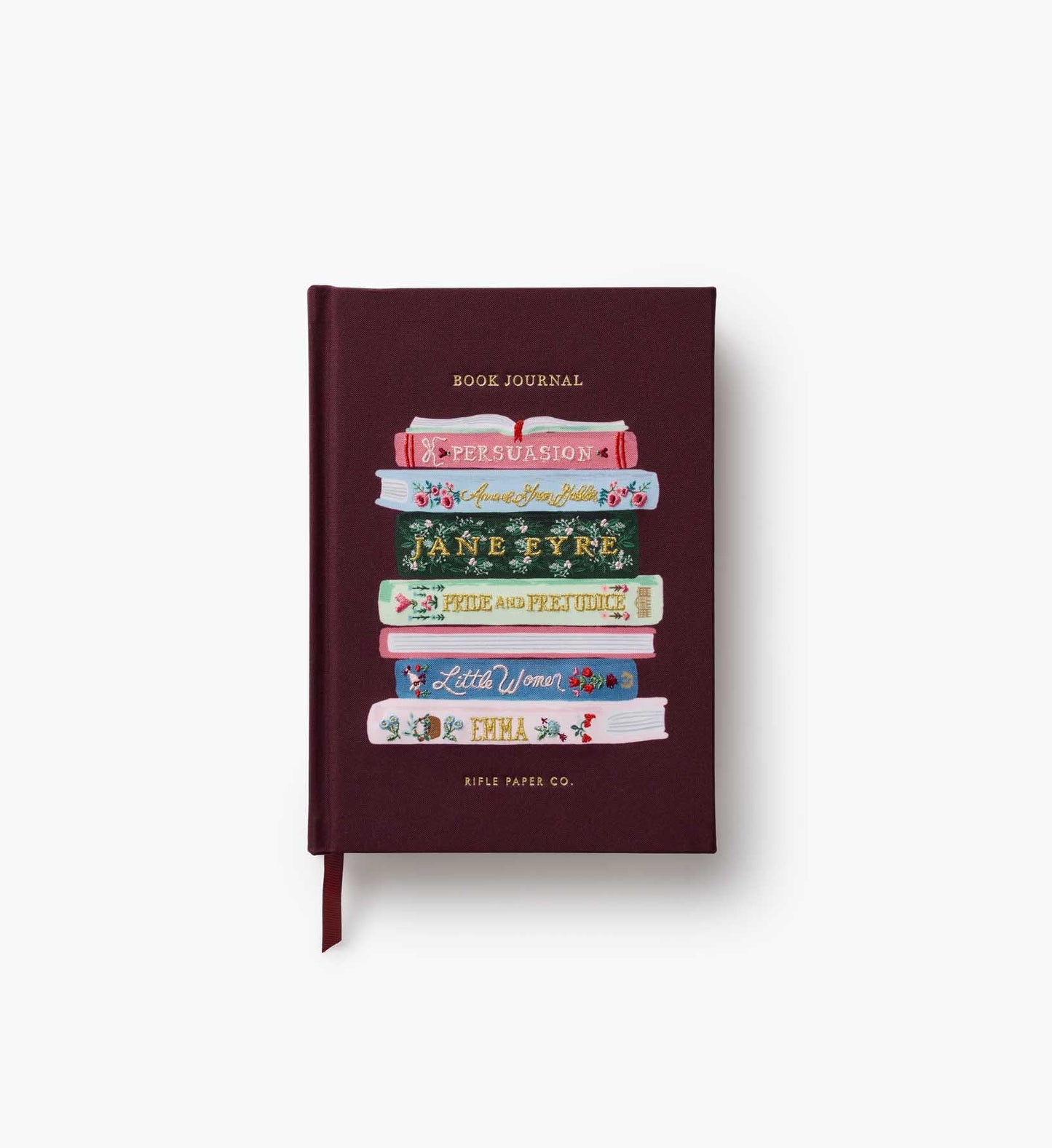 Embroidered Book Journal - Ladies Night Book Club - Lined Notebook Journal