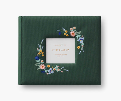 Embroidered Heirloom Photo Album - Wildwood - Embroidered Keepsake
