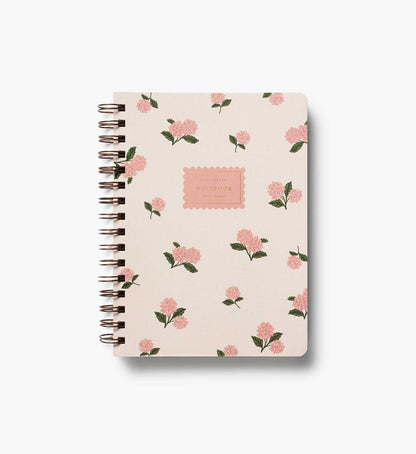 Spiral Notebook - Pink Hydrangea - Lined Notebook Journal