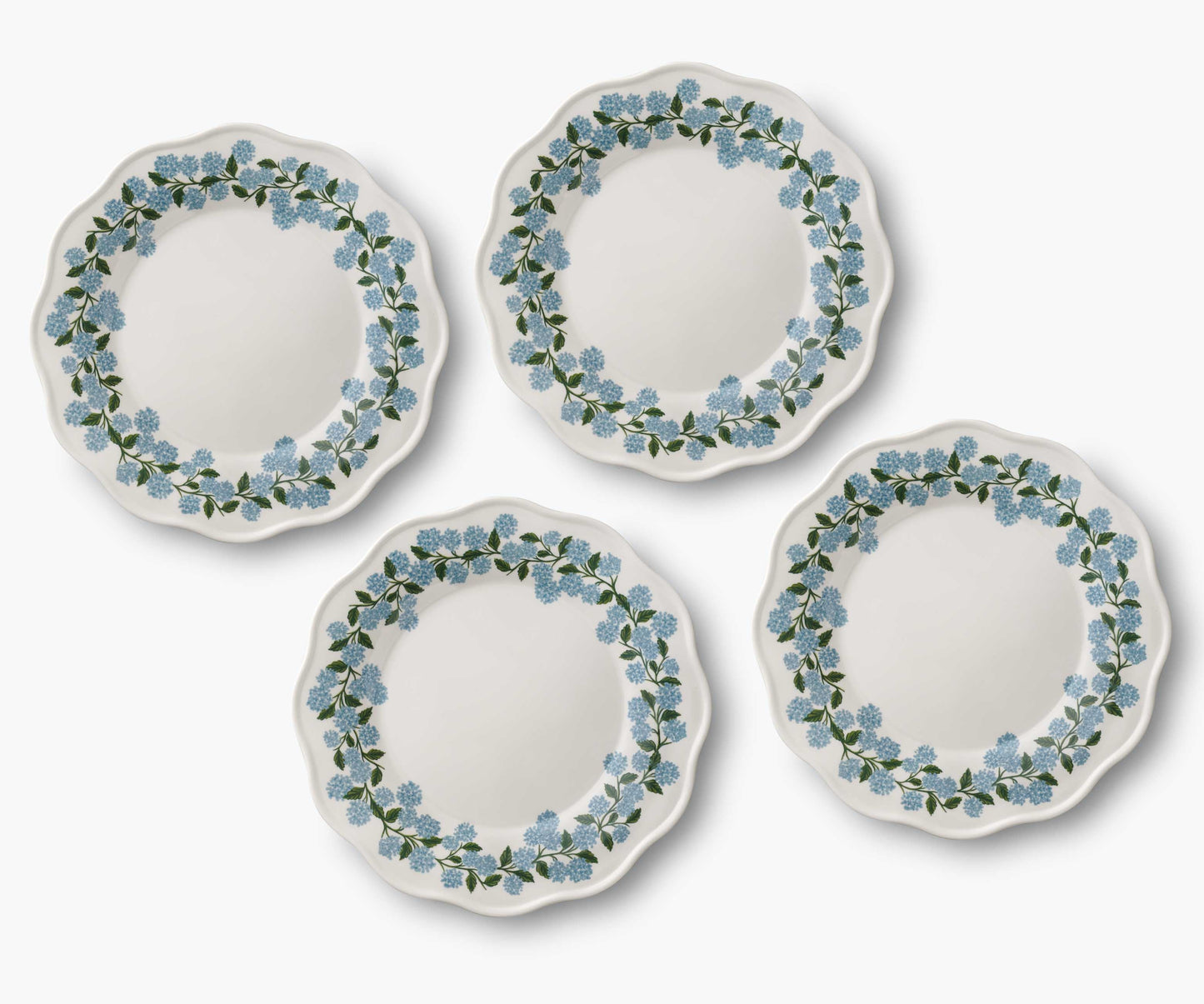 Melamine Assorted Dinner Plates - Hydrangea - Premium Design Accessory