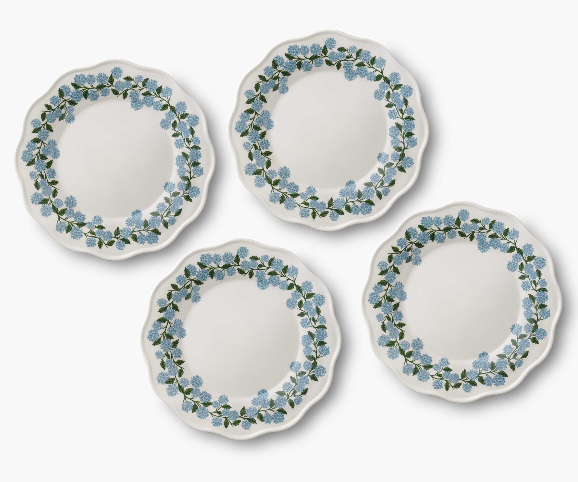 Melamine Assorted Dinner Plates - Hydrangea - Premium Design Accessory