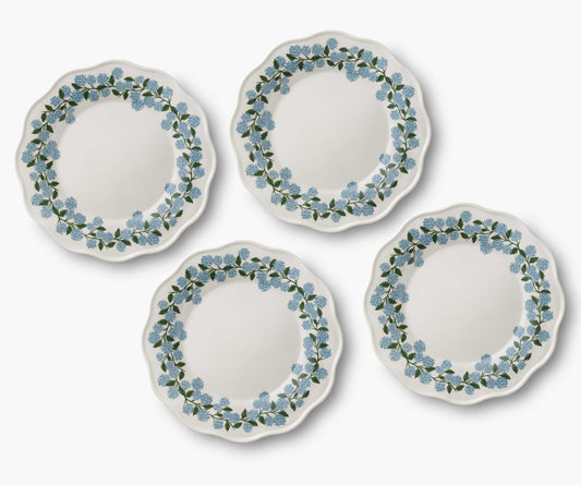 Melamine Assorted Dinner Plates - Hydrangea - Premium Design Accessory