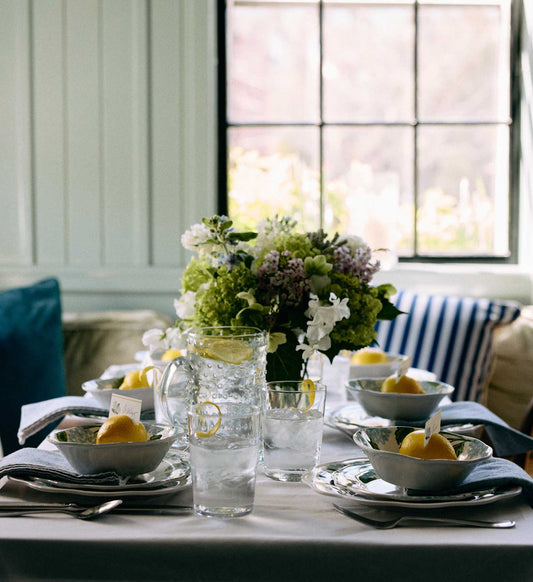 Melamine Assorted Dessert Plates - Hydrangea
