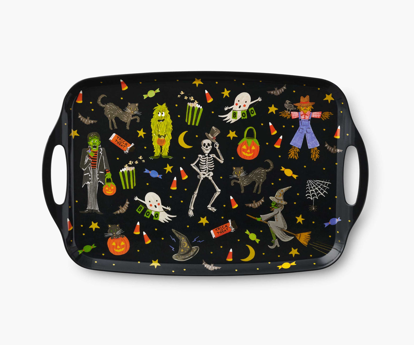 Melamine Serving Platter with Handles - Halloween Parade - Premium Design Accessory