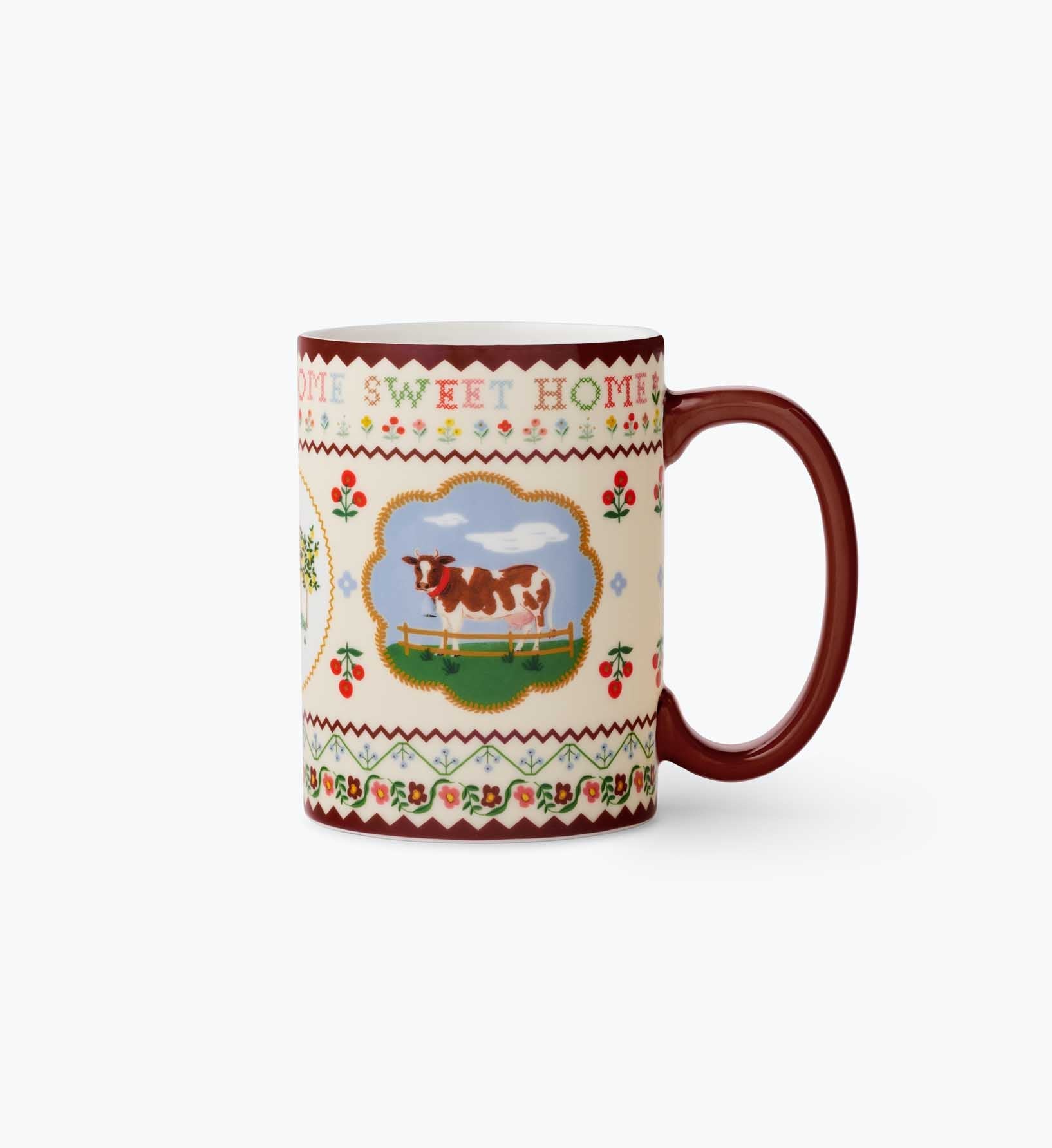 Porcelain Mug - Home Sweet Home - Porcelain Coffee Mug