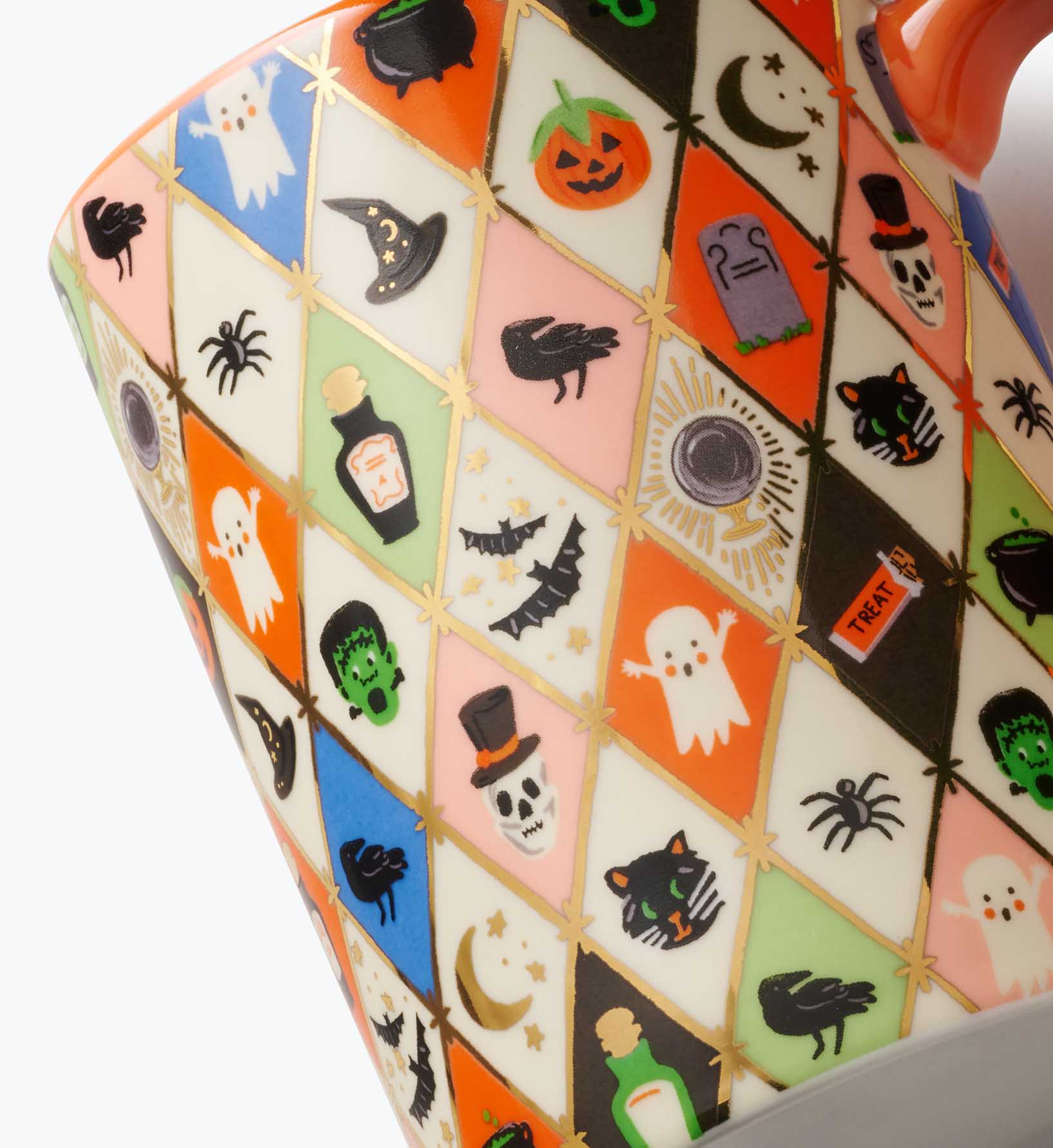 Porcelain Mug - Halloween Argyle
