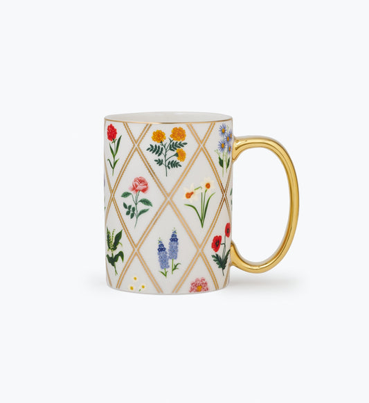 Porcelain Mug - Garden Study - Porcelain Coffee Mug