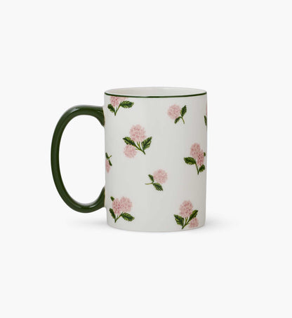 Porcelain Mug - Pink Hydrangea