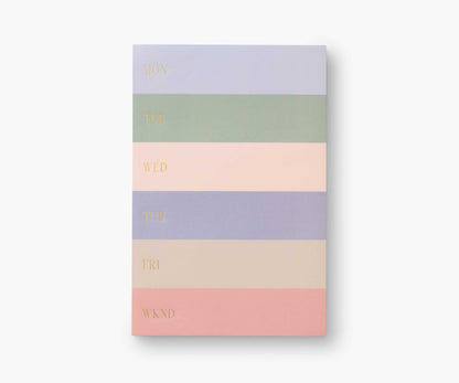 Large Memo Notepad - Muted Colorblock - Tear-Off Notepad