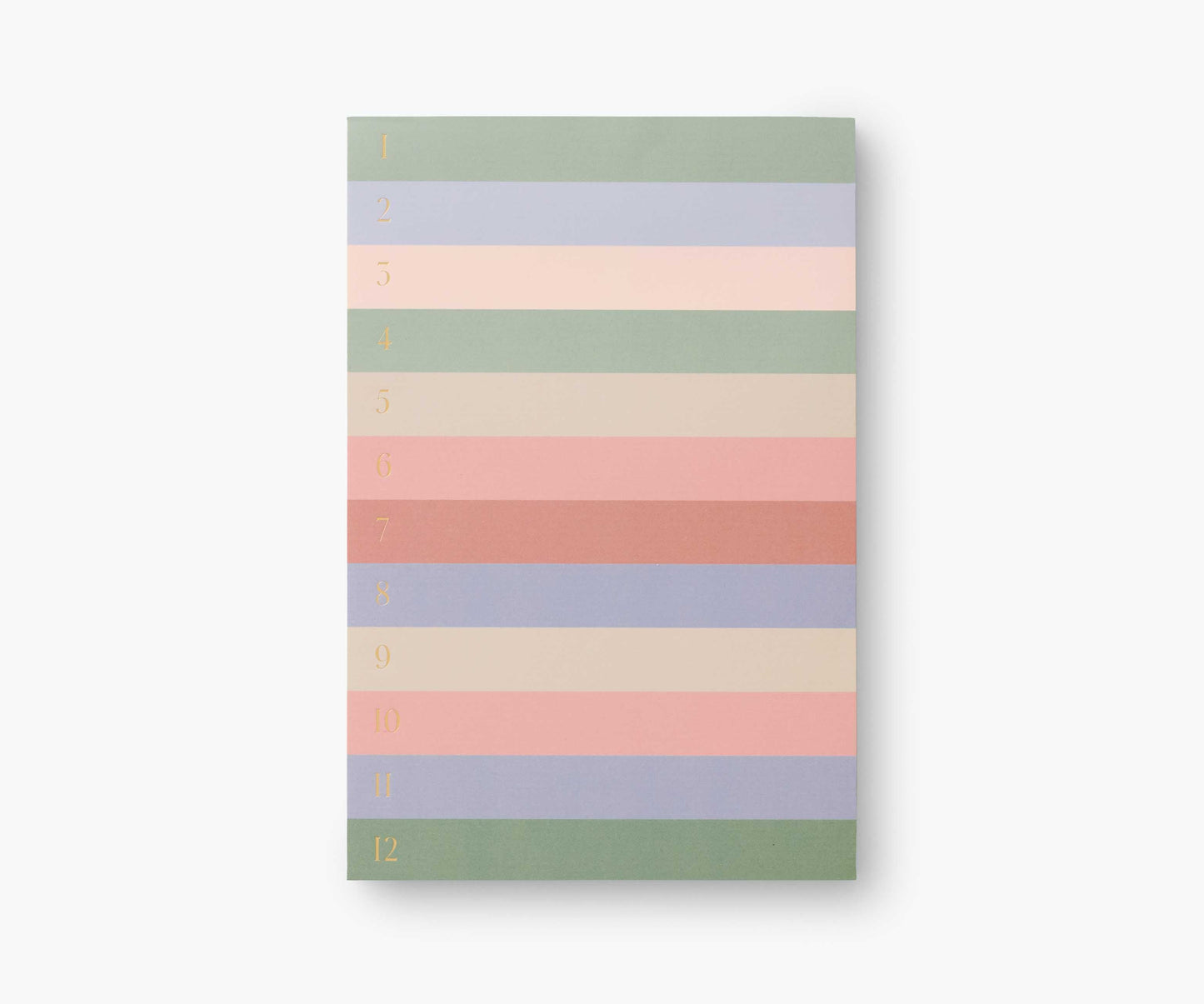 Large Memo Notepad - Muted Numbered Colorblock - Tear-Off Notepad